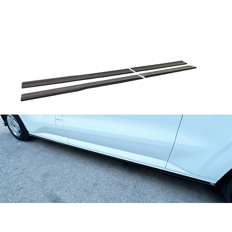 Motordrome Sideskirts passend voor Ford Transit Custom LWB (V710) 2023- / Volkswagen Transporter T7 LWB 2024- (ABS)