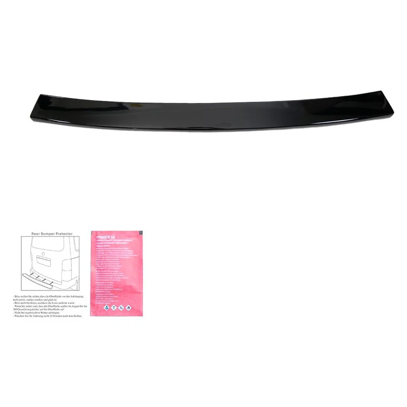 Oneway Achterbumper beschermlijst passend voor Volkswagen Transporter T5 2003-2009 – Glanzend zwart