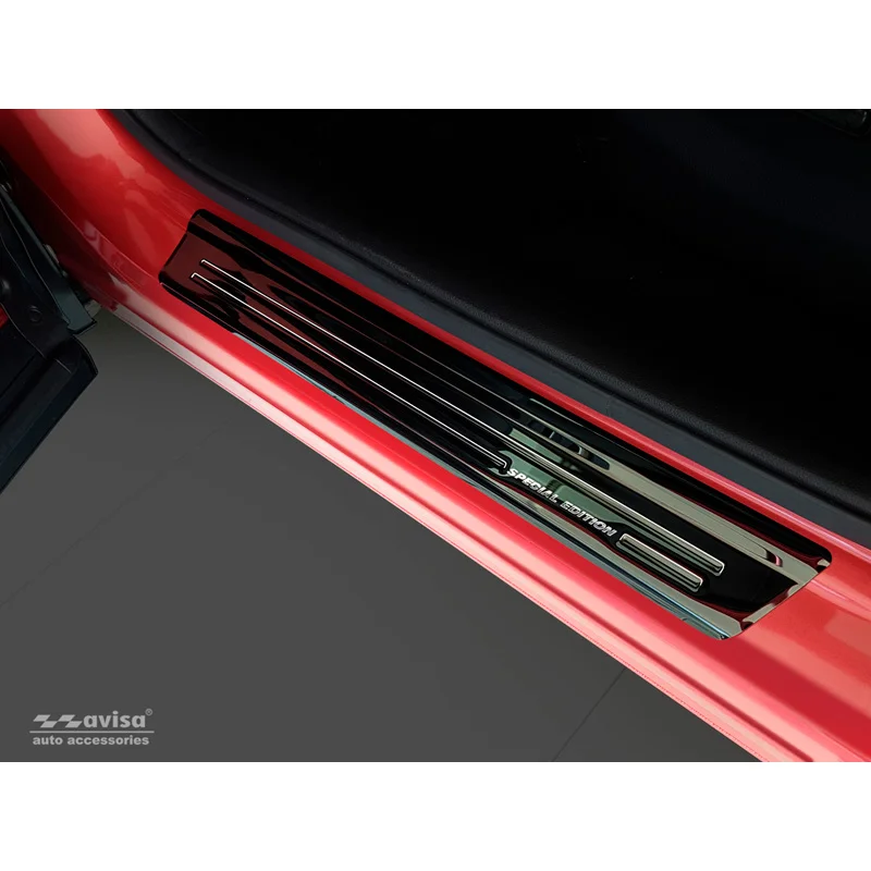 Avisa Zwart RVS Instaplijsten passend voor Honda CR-V (CW) 2018- 'Special Edition' - 4-delig