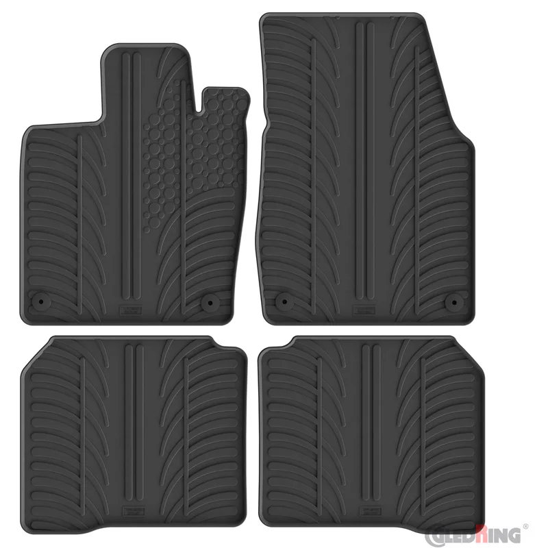 Gledring Rubbermatten passend voor Volkswagen ID.7 & ID.7 Tourer 2023- (T profiel 4-delig + montageclips)