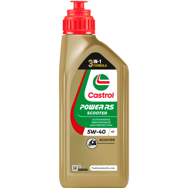 Castrol Motorolie Power RS Scooter 4T 5W-40 1-liter
