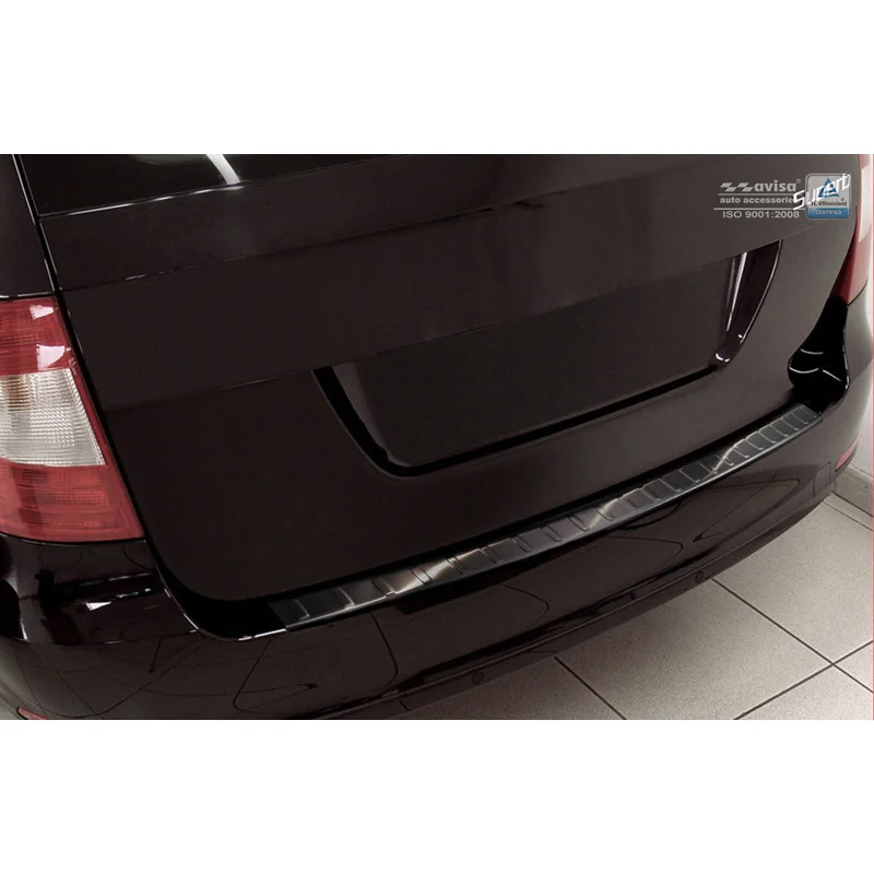 Avisa RVS Achterbumperprotector passend voor Skoda Superb Kombi 2009-2013 - Zwart