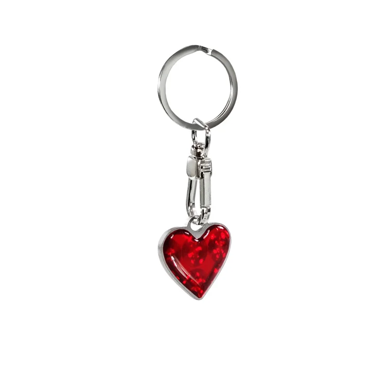 Avisa RVS sleutelhanger - 'Heart' Rood