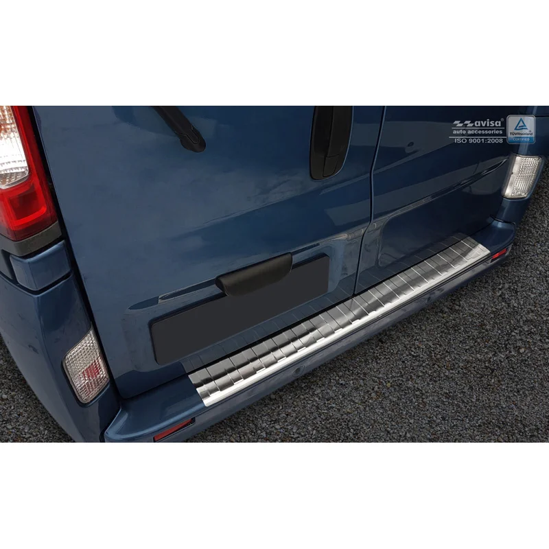 Avisa RVS Achterbumperprotector passend voor Opel Vivaro/Renault Trafic/Nissan Primastar 2001-2014 - Zilver