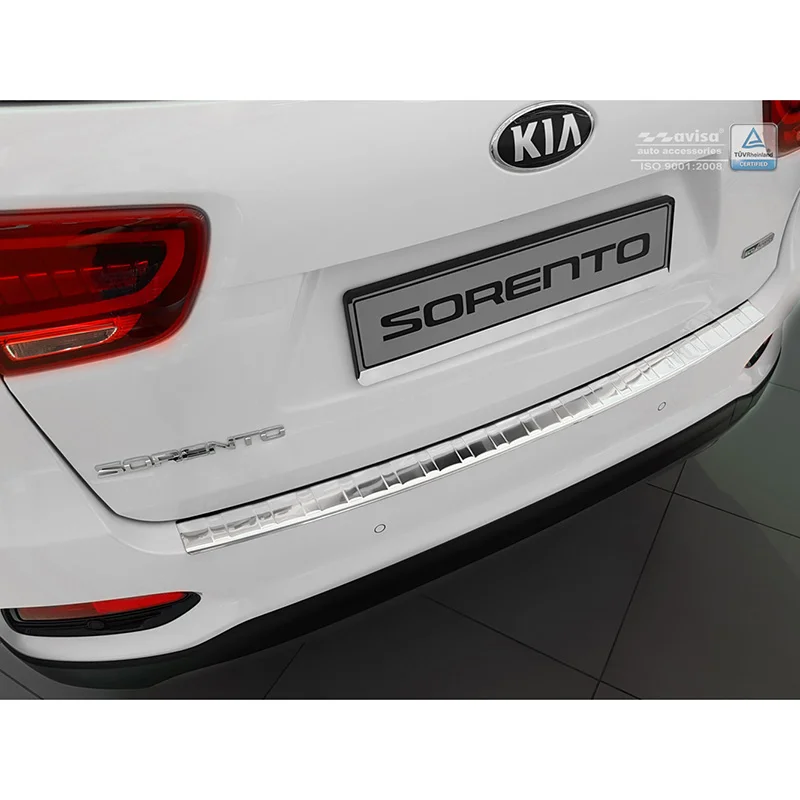 Avisa RVS Achterbumperprotector passend voor Kia Sorento III Facelift 2017-2020 - Zilver