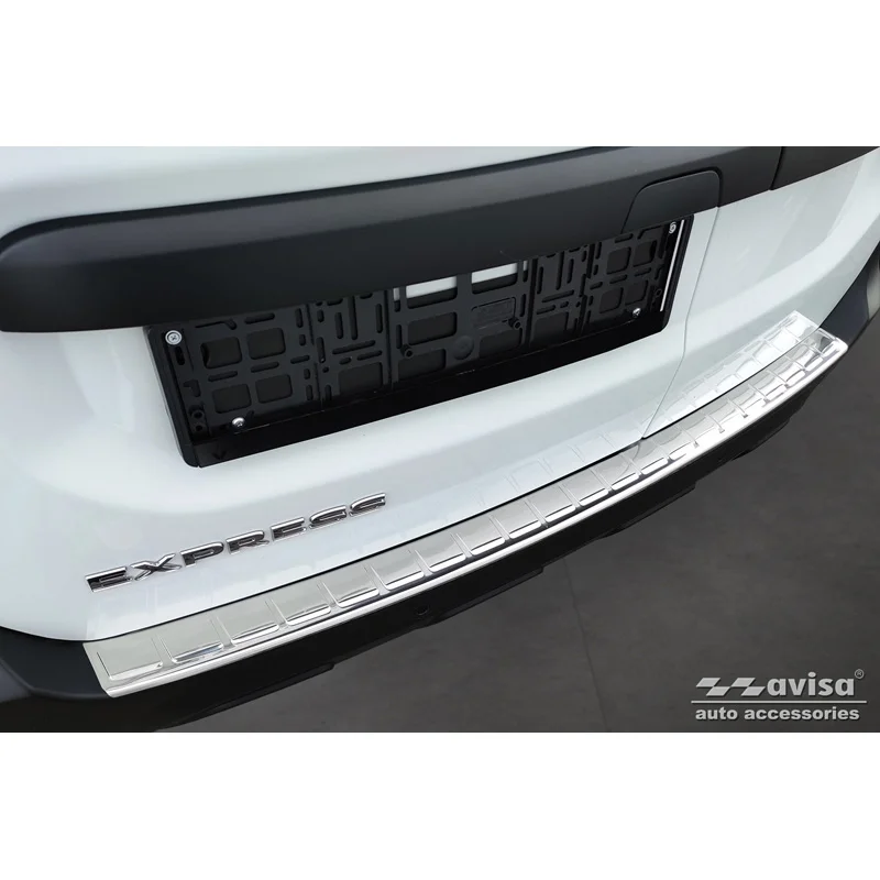 Avisa RVS Achterbumperprotector passend voor Renault Express Furgon 2021- - Zilver