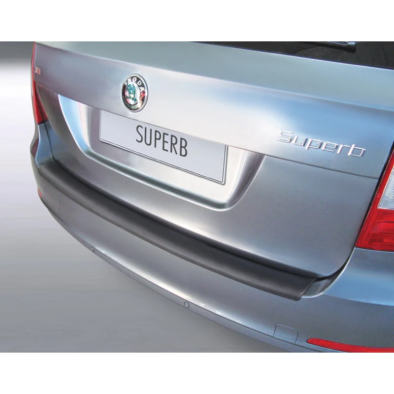 RGM ABS Achterbumper beschermlijst passend voor Skoda Superb Combi 2009-2012 Zwart