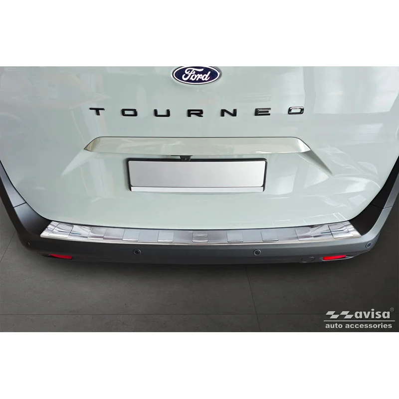 Avisa RVS Achterbumperprotector passend voor Ford Tourneo Courier II / Transit Courier II 2023- - Zilver