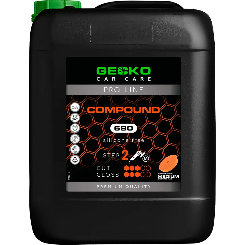 Gecko Pro Compound 680 Stap 2 – 5 liter (siliconenvrij)
