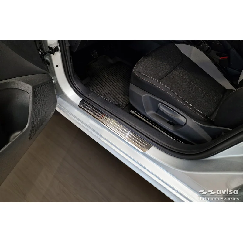 Avisa RVS Instaplijsten passend voor Skoda Kamiq (NW4) 2019-2024 & FL 2024- 'Lines' - 4-delig
