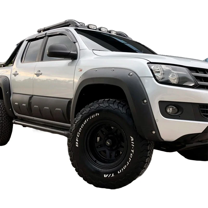 Oneway Set spatbordverbreders (Fender Flares) passend voor Volkswagen Amarok MK1 2010-2016 – Matzwart