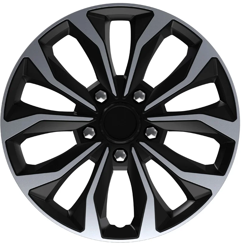 AutoStyle 4-Delige Wieldoppenset Hornet Pro 14-inch zilver/zwart