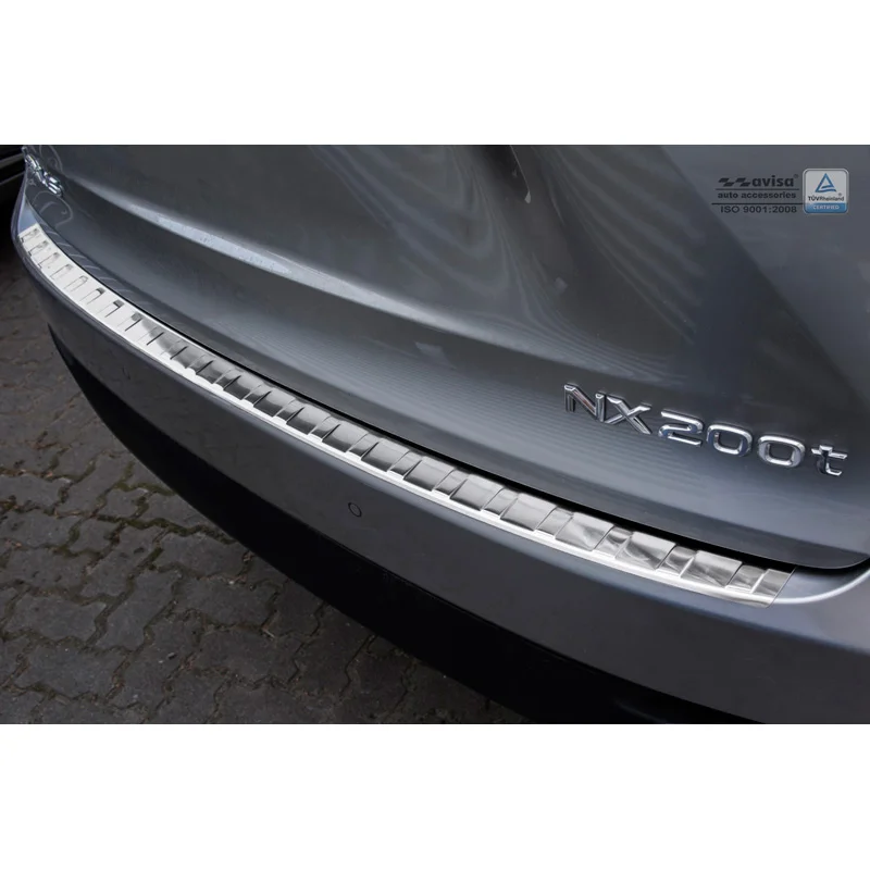 Avisa RVS Achterbumperprotector passend voor Lexus NX 2014-2017 & Facelift 2017-2021 - Zilver