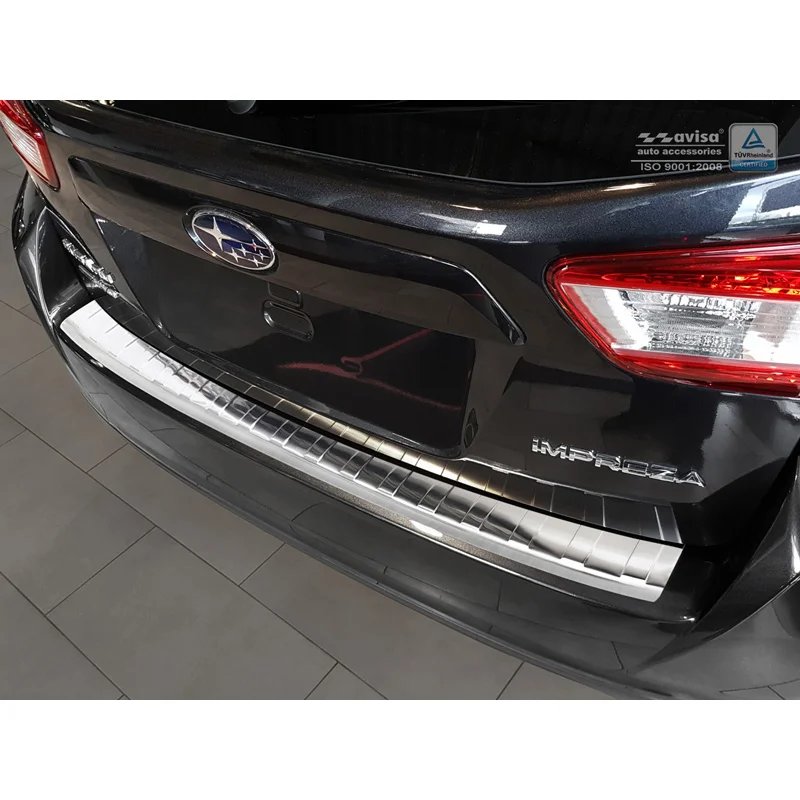 Avisa RVS Achterbumperprotector passend voor Subaru Impreza V GT 5-deurs 2017- - Zilver