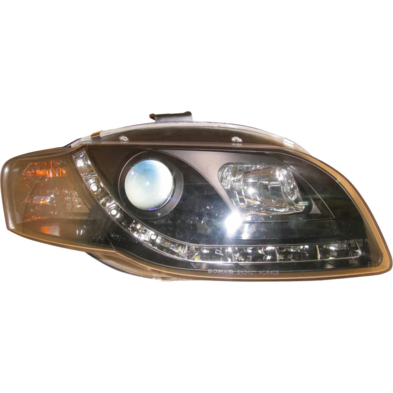 AutoStyle Set Koplampen in DRL-Look passend voor Audi A4 B7 2005-2008 – Zwart