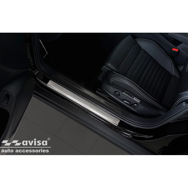 Avisa RVS Instaplijsten passend voor Volkswagen Passat 3G Sedan/Variant 2014-2023 - 'Lines' - 4-delig