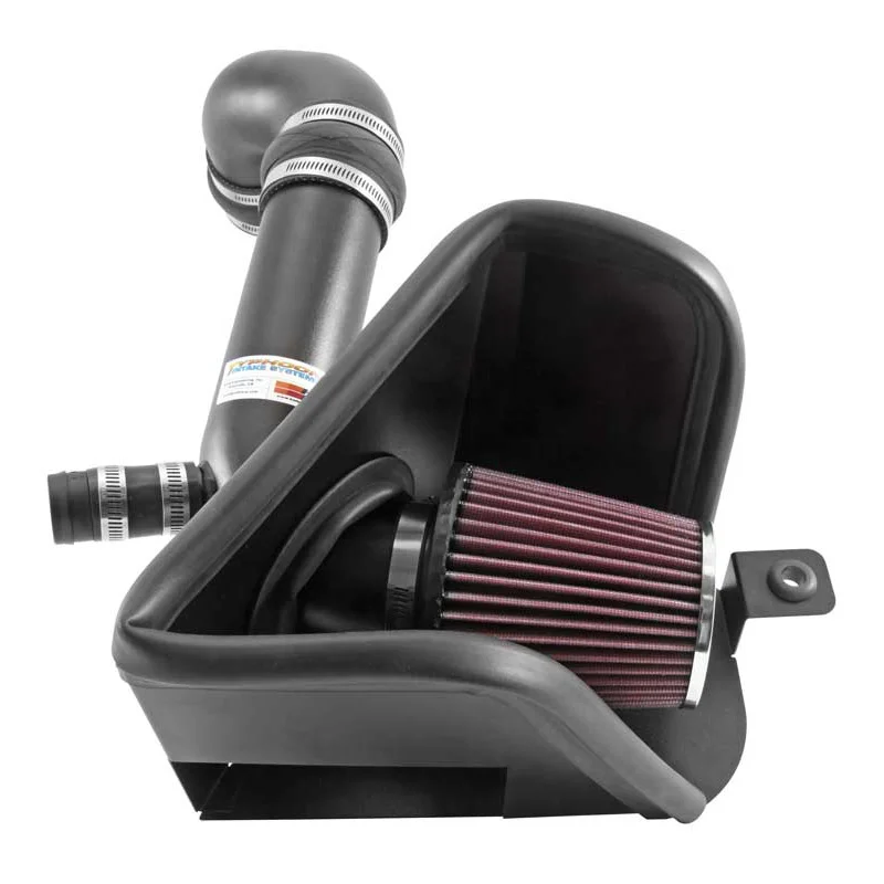 K&N Typhoon Kit passend voor Audi A3/S3/Q3 2.0 2017-2020 & VW Arteon/Golf R/GTI/Jetta Gli 2.0L & Golf/Golf SportWagen 1.8L (USA) 2015-2020 - Zwart Textuur (69-9506TTK)