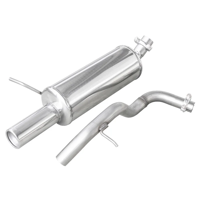 InoXcar 100% RVS Sportuitlaat passend voor Volkswagen Golf IV 1.6 8v (101pk) 1997- 80mm