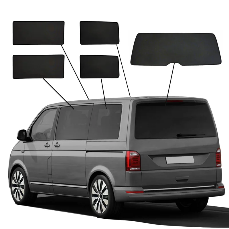 SunClip Zicht- & Zonwering passend voor Volkswagen T6 Multivan 2015-