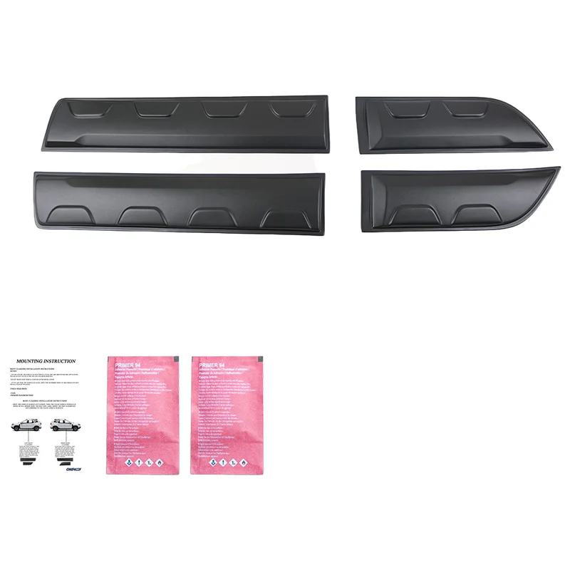 Oneway Set deurpanelen passend voor Dacia Duster II 2018-2024 (Off-Road) (zonder Duster markering) - Matzwart