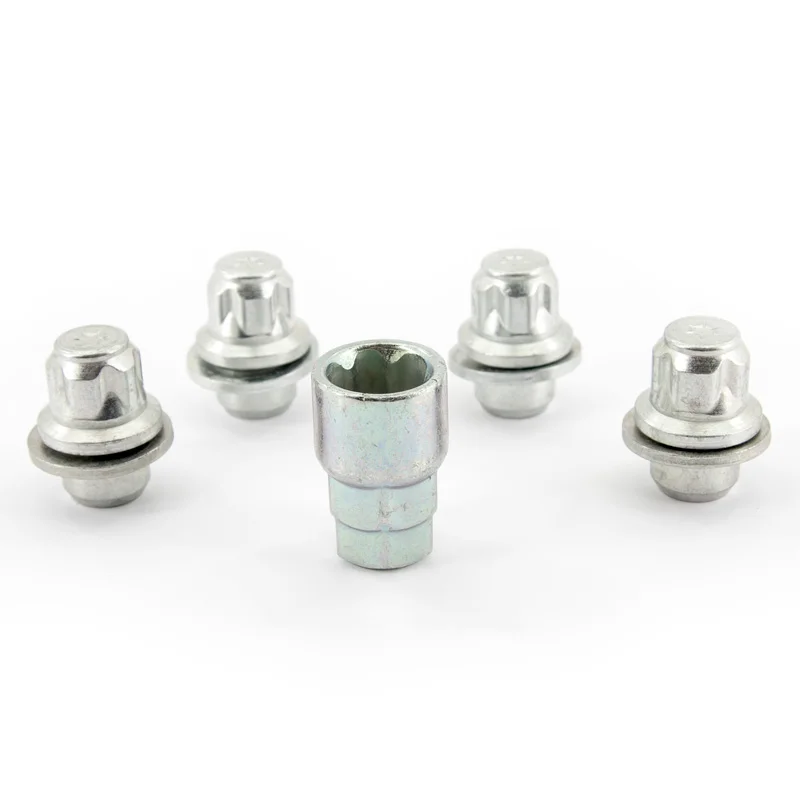 H&R Wielslotenset M12x1.50 vlak – 4 slotmoeren incl. adapter