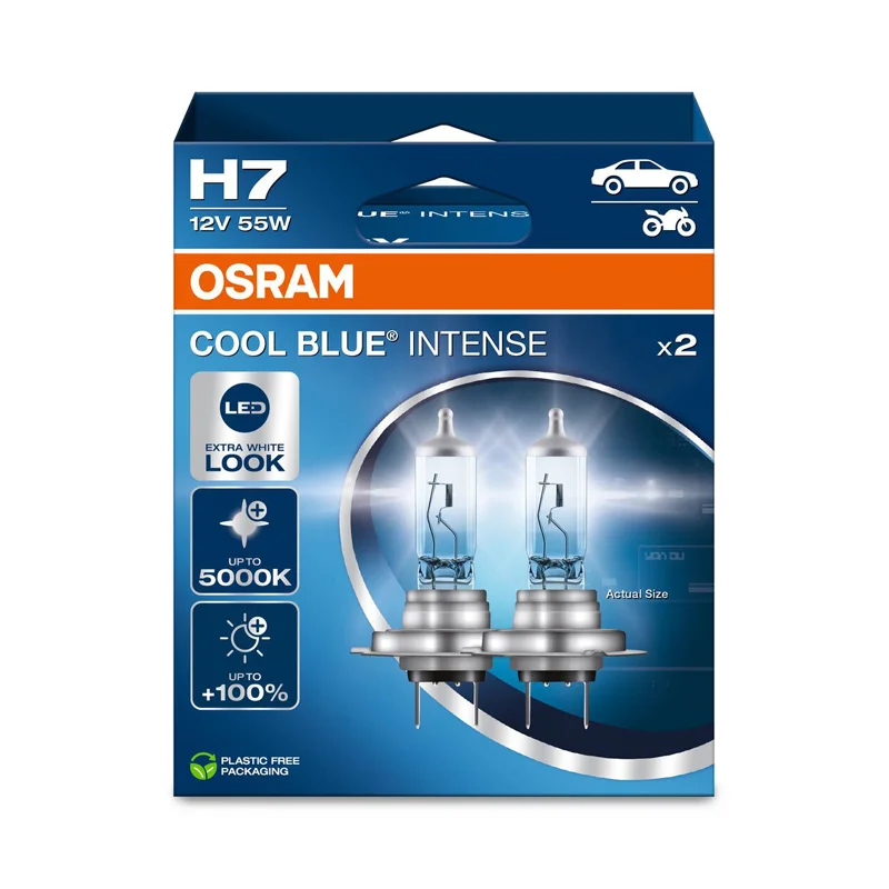 Osram Cool Blue Intense NextGen Halogeen lampen – H7 – 12V/55W – set à 2 stuks