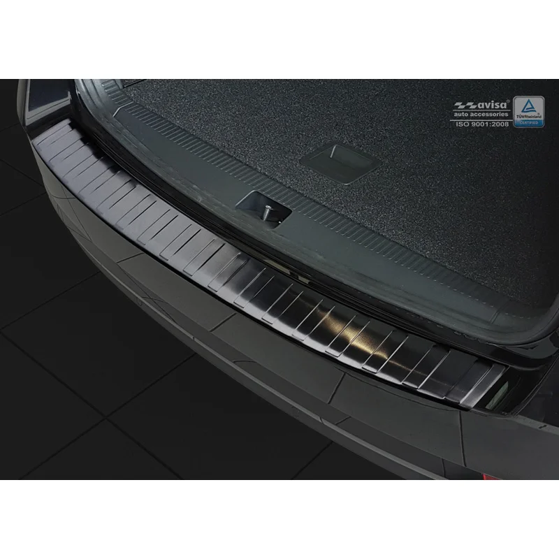 Avisa RVS Achterbumperprotector passend voor Skoda Octavia III Kombi Facelift 2017-2020 - Zwart