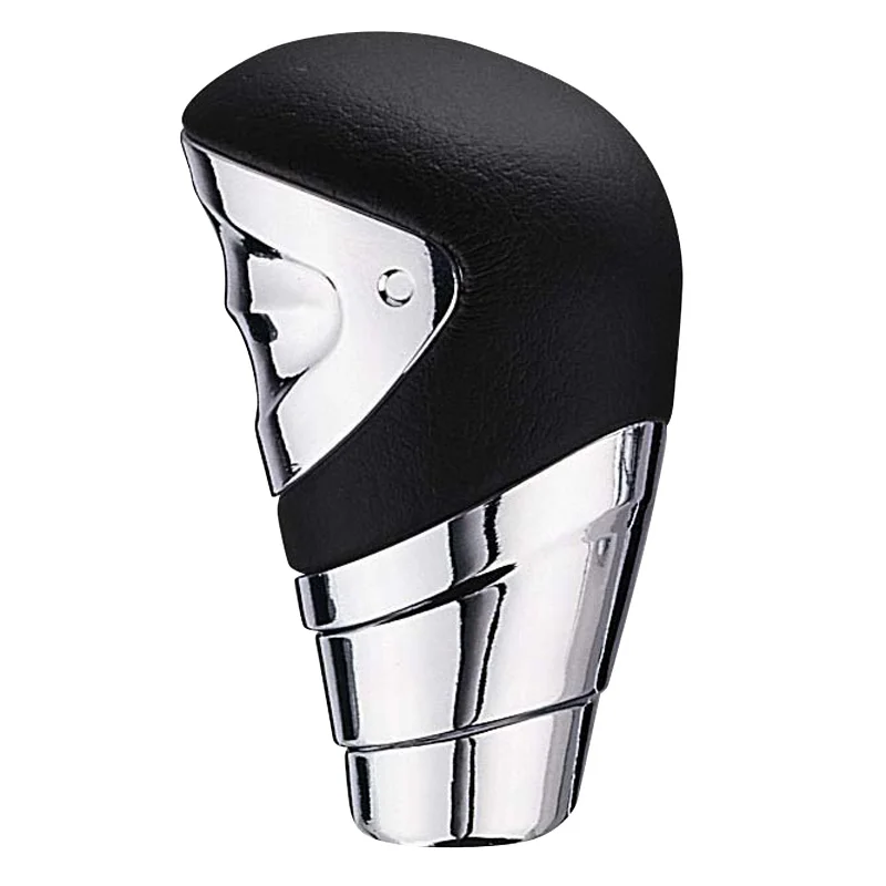AutoStyle Universele pookknop M-4 - Zwart leder/Chroom