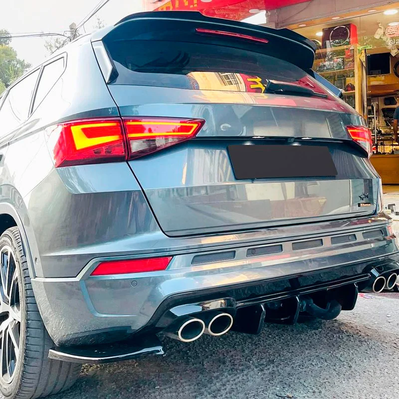 Oneway Achterbumperskirts (Hoeken) passend voor Cupra Ateca MK1 2018- – Glanzend zwart