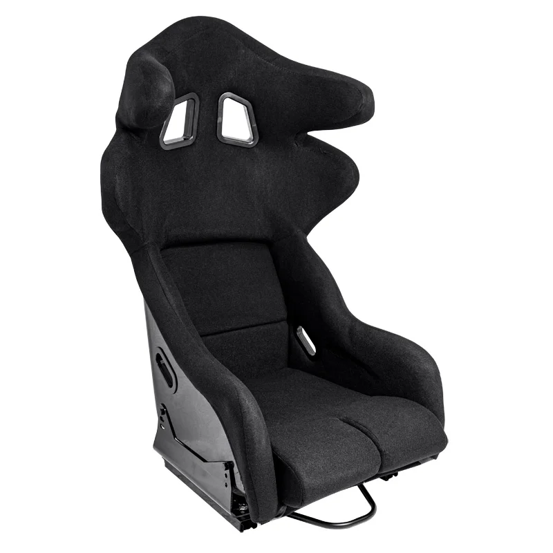 AutoStyle Sportstoel ‘JJ’ – Zwart – Vaste polyester rugleuning – incl. sledes