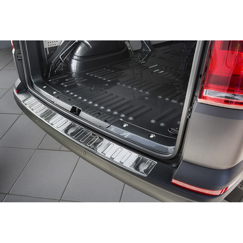 Avisa RVS Achterbumperprotector passend voor Volkswagen Transporter T6 2015-2019 & FL 2019-2020 & T6.1 2020-2022 (met achterklep) - Zilver