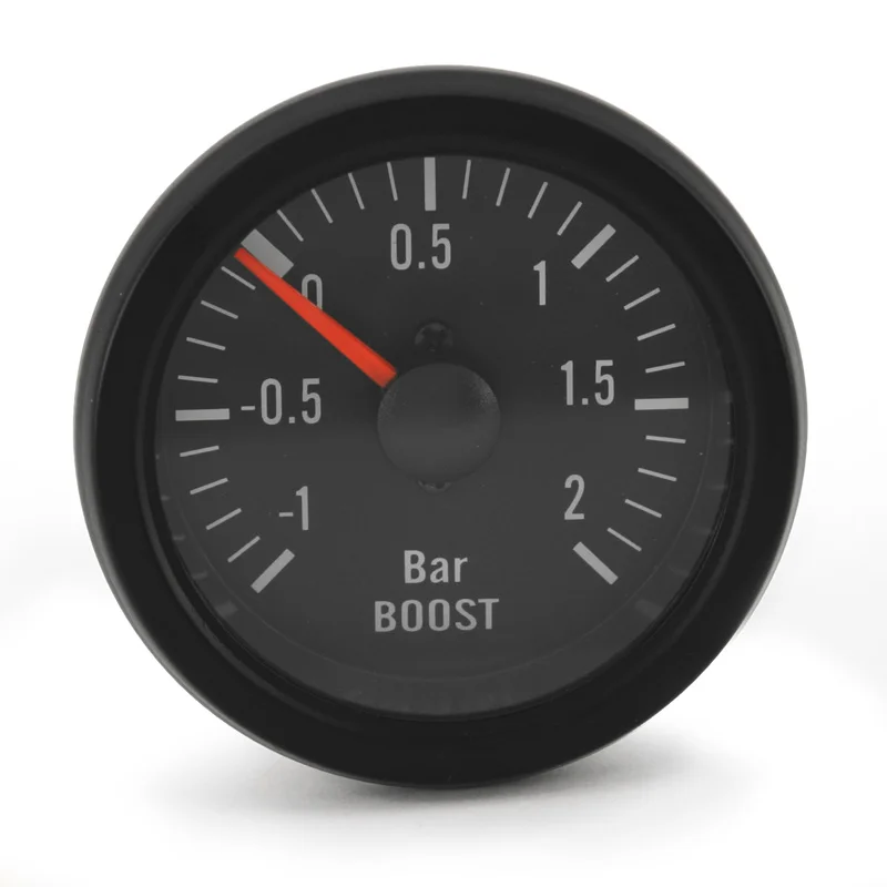 AutoStyle Performance Instrument Zwart Turbodrukmeter +2,0>1 bar 52mm