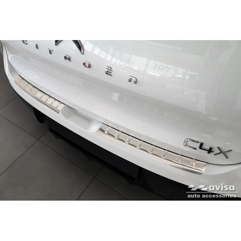 Avisa RVS Achterbumperprotector passend voor Citroën C4 X 2023- - Zilver - 2-delig