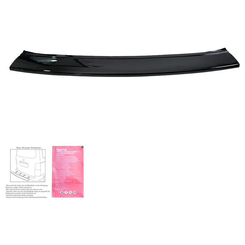 Oneway Achterbumper beschermlijst passend voor Volkswagen Transporter T6/T6.1 2015-2022 – Glanzend zwart