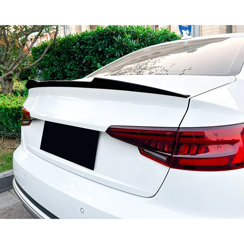 AutoStyle Achterspoiler passend voor Audi A4 (B9) Sedan 2015-2024 (ABS Glanzend zwart)