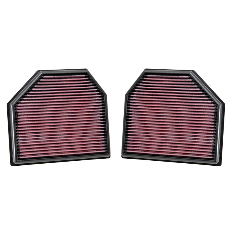 K&N vervangingsfilter passend voor BMW M2 3.0 2012- / M3 3.0 2015- / M4 3.0 2014- / M5 4.4 2011-2017 / M6 (Gran Coupe) 4.4 2011- (33-2488)