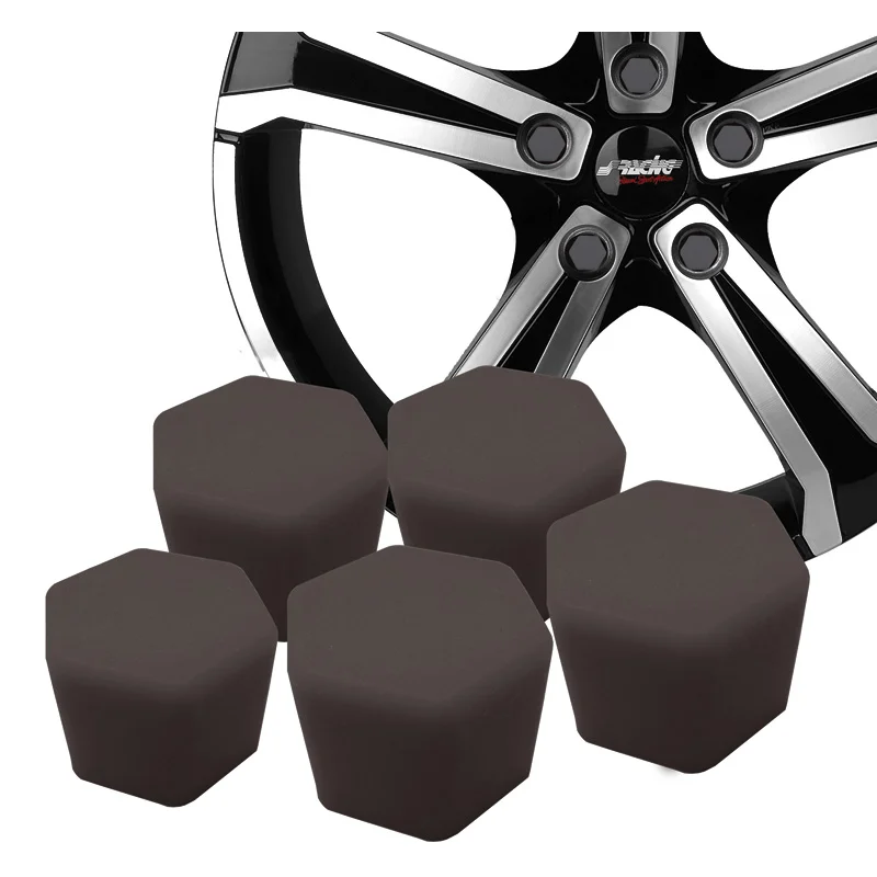 Simoni Racing Wielmoerkapjes Soft Sil - 17mm - Zwart - Set van 20 stuks