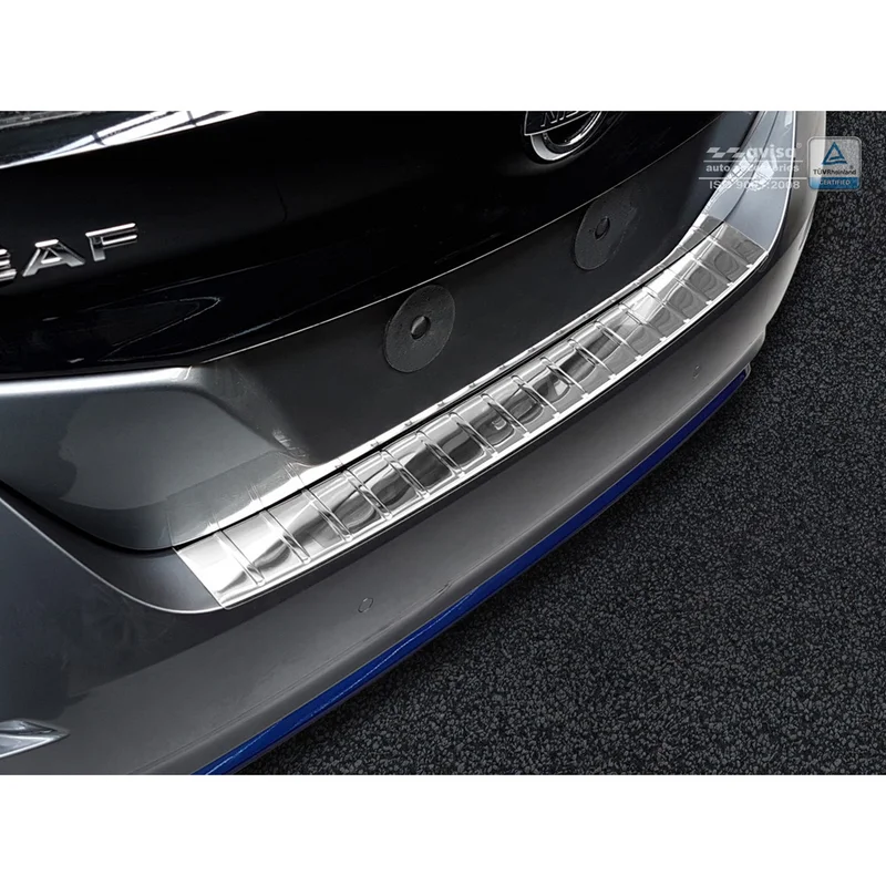 Avisa RVS Achterbumperprotector passend voor Nissan Leaf II 2017-2021 & FL 2021- - Zilver