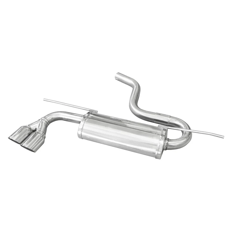 InoXcar 100% RVS Sportuitlaat passend voor Volkswagen Golf VII 1.4 125pk 2013- 2x80mm Racing