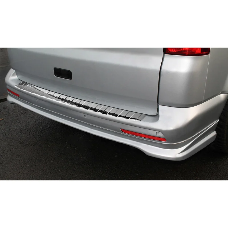 Avisa RVS Achterbumperprotector passend voor VW Transporter T5 2003-2015 (alle) & T6 2015- / FL 2019- (met achterdeuren) - Zilver
