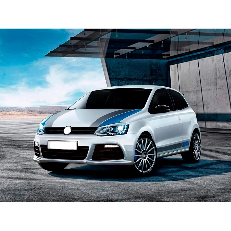 AutoStyle Voorbumper passend voor Volkswagen Polo 6R 2009-2014 'R-Look' incl. Grilles & DRL's (PP)