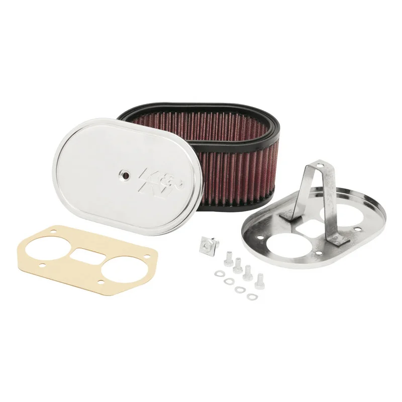 K&N carburateur luchtfilter ovaal klein passend voor Weber 36/40/44 IDF/IDA, Montagehoogte 85mm (56-1170)