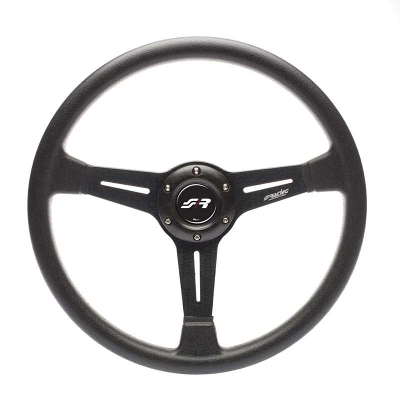 Simoni Racing Universeel Sportstuur Slag - Zwart PU - Diameter 350mm
