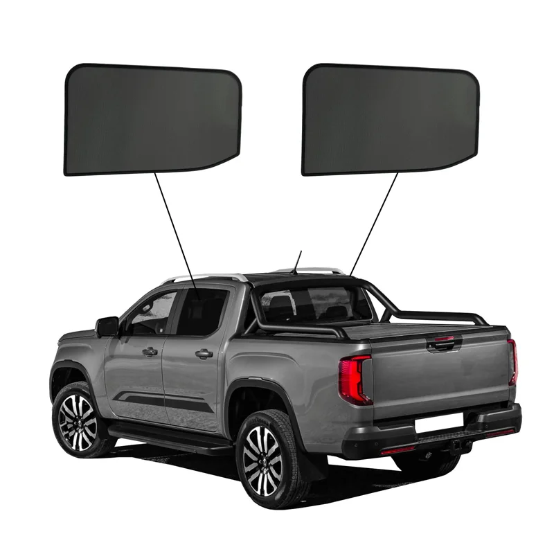 SunClip Zicht- & Zonwering passend voor Ford Ranger Crew Cab 2022- & Volkswagen Amarok II 2022-