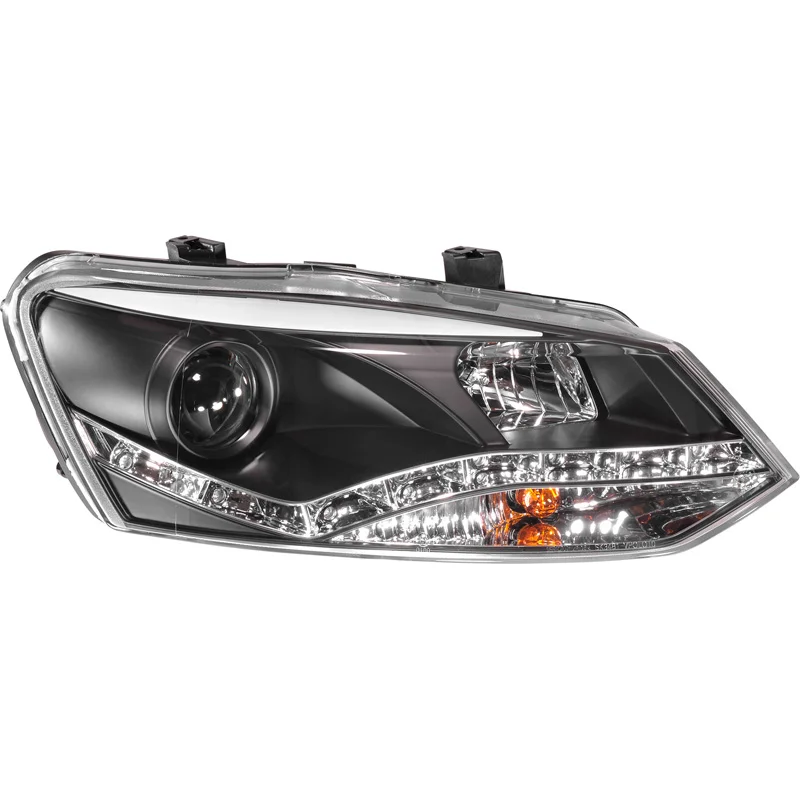 AutoStyle Set Koplampen incl. DRL passend voor Volkswagen Polo 6R 2009-2014 – Zwart