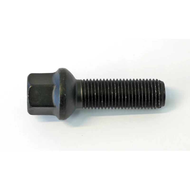 H&R Wielbout bolkonisch R14 M14x1.50 - Lengte 35mm - Zwart