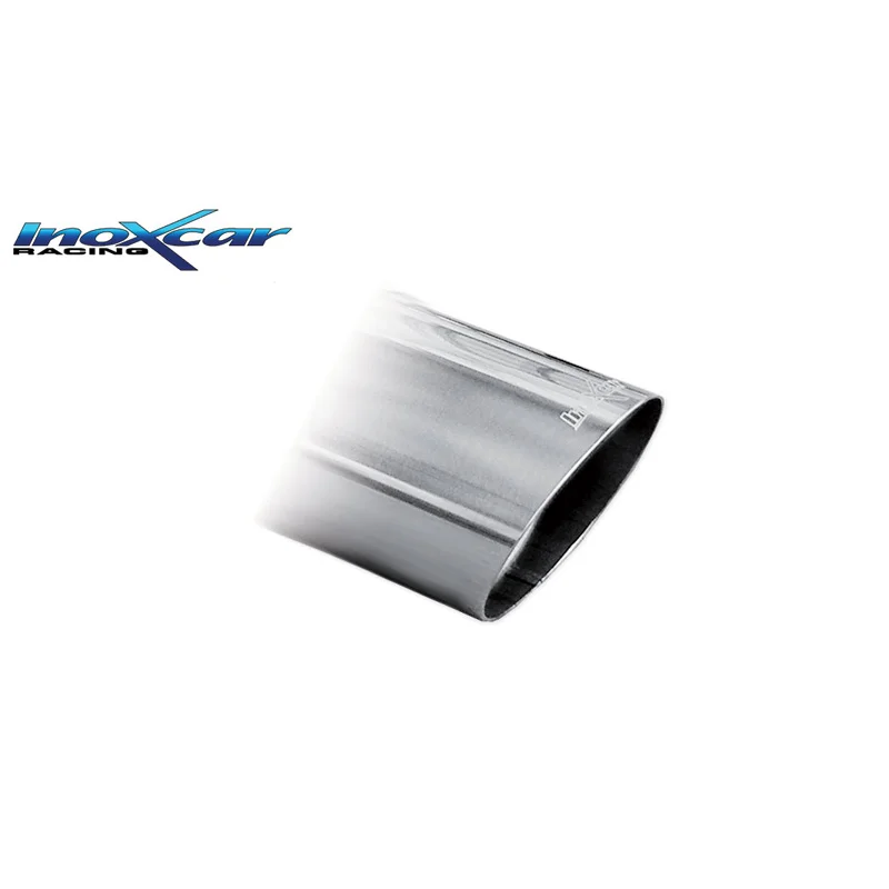 InoXcar 100% RVS Sportuitlaat passend voor Skoda Fabia NJ 1.2 TSI 90/110pk 2014- 1x102mm Racing