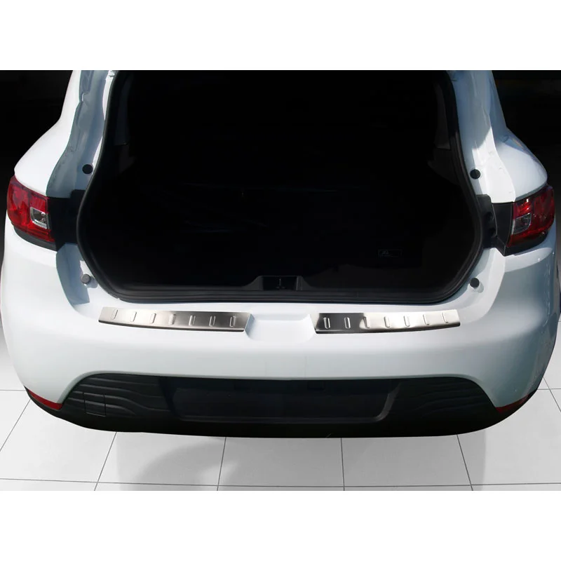 Avisa RVS Achterbumperprotector passend voor Renault Clio IV 5-deurs 2013-2017 & FL 2017-2019 incl. GT-Line - Zilver