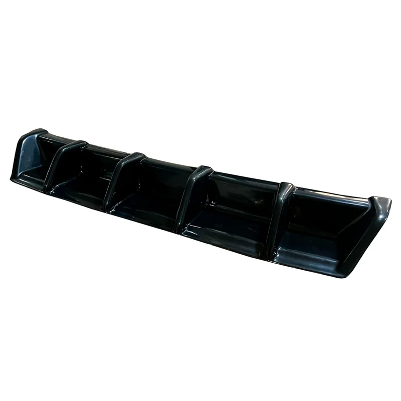 Oneway Achterbumperskirt (Diffuser) passend voor Volkswagen Golf VII (7.5) HB GTi/GTD 2017-2020 – Glanzend zwart