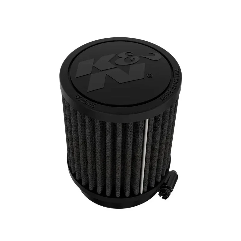 K&N Universeel Dryflow Zwart Luchtfilter Rond 64mm aansluiting, 89mm diameter, 102mm hoogte (RU-3125HBK)